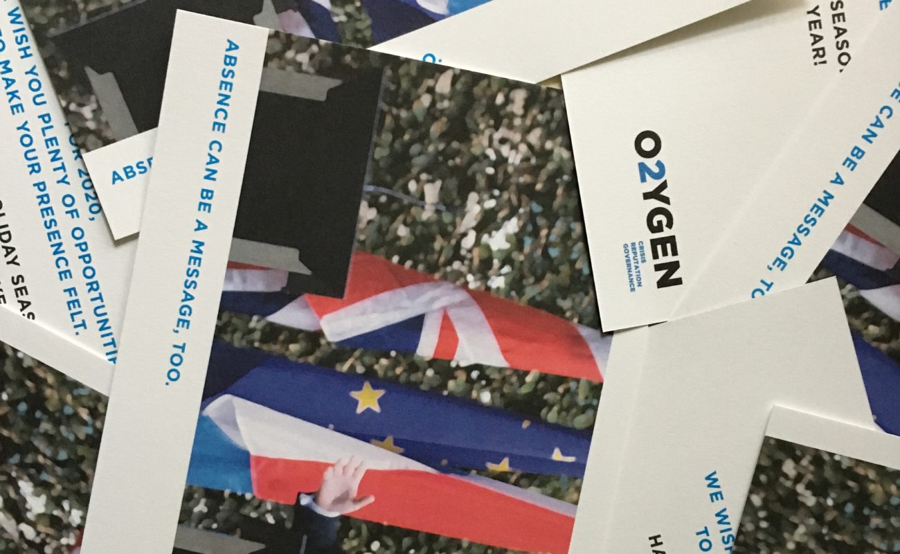 Absence can be a message, too